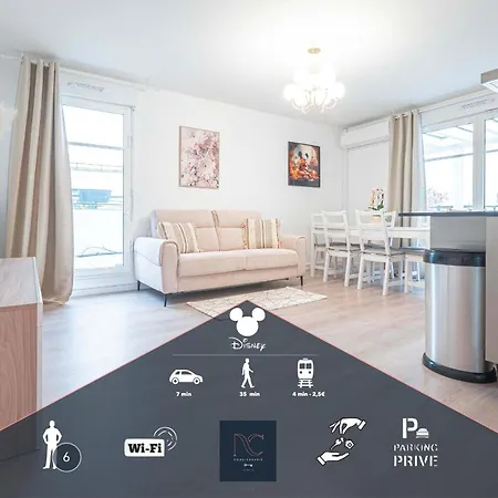 Апартаменты Disneyland-paris, 6 Pers, Wifi, Parking